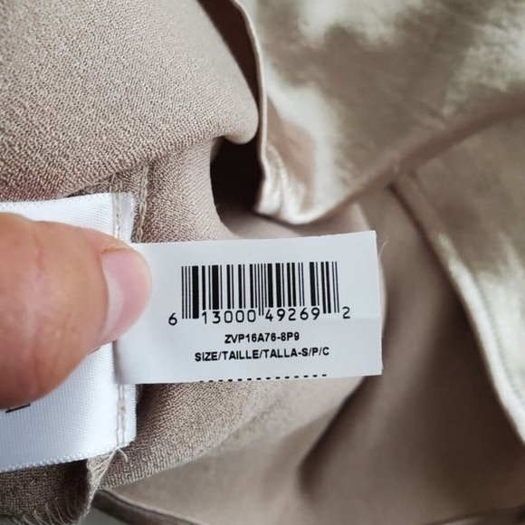 BCBGeneration Metallic Crop Top Sz Small roundneck short sleeve new with defects - Picture 9 of 14